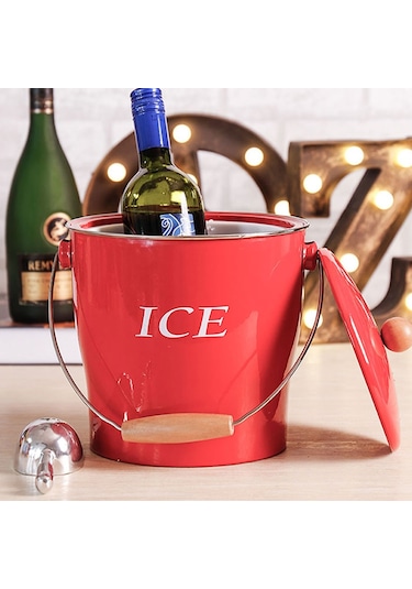 Suntek Metal Çift Duvar Katmanlı Buz Şampanya Kovası, Çok Renkli