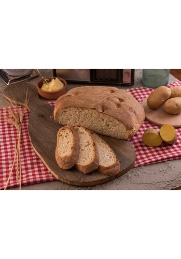 Meşhur Afyon'un Odun Ateşinde Pişirilmiş Geleneksel Ekşi Mayalı Patatesli Köy Ekmeği 1,5kg 2 Adet