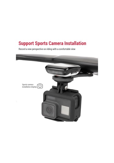 Gub Bisiklet Bilgisayarı Dağı Karbon Fiber Bisiklet Montaj Siyah