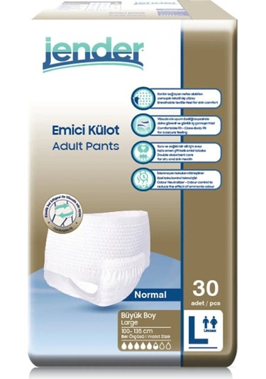 Emici Külot Hasta Bezi Süper Emici L 30 Adet L
