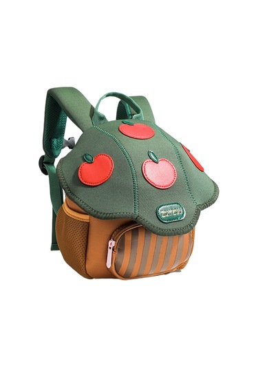 Anaokulu Sevimli Okul Çantası Yeşil
