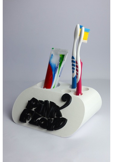 Pink Floyd - Dekoratif Diş Fırçalık Beyaz