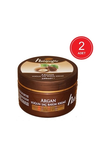 Habipoğlu Bitkisel Argan Saç Bakım Kremi 2 x 250 ML