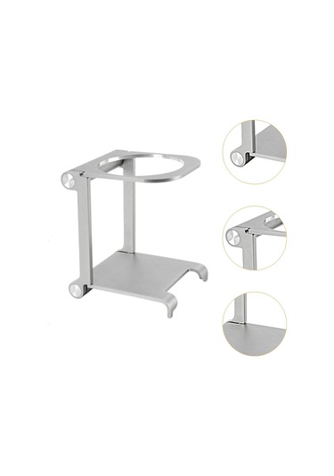 Homyl Katlanabilir Alüminyum El Demleme Braketi Küçük Manuel Gümüş