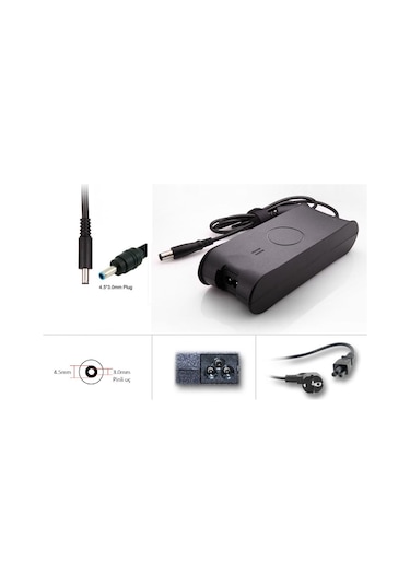Dell Uyumlu 19.5V 3.34A 65W 4.5mm-3.0mm Notebook Adaptör (RNA-DL10)