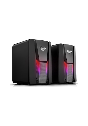 Aula N-108 1+1 Usb / Aux Stereo 2.0 Rgb Masaüstü Gaming Oyuncu Hoparlör Speaker Ses Sistemi