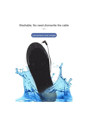 Maoyaya Yıkanabilir Kesilebilir Isıtıcı 1 Çift Usb Isıtma Tabanlık Elektrikli Ayak Isıtıcı Boyutu 41-46 Çok Renkli