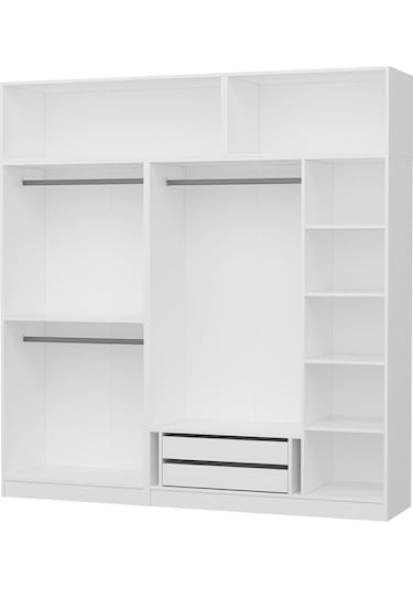 Kale 5 Kapaklı Zincir Dolap-yüklük - Beyaz 235cm