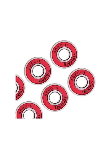 Trendooze Sürtünmesiz Rulmanları Paten Lot Kırmızı Kaykay Abec 8 11 Jo Kırmızı