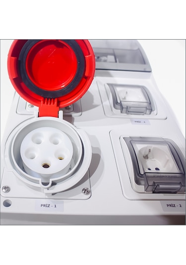 Ip66 Kombinasyon Panosu 1 Ad 3x16a, 1 Ad 5x32a, 2 Ad Schuko Priz