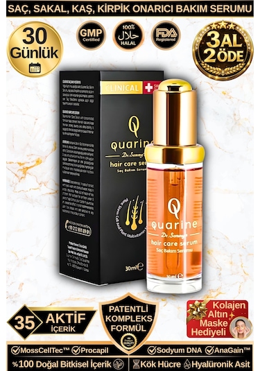 Dr. Sammy's Quarine Onarıcı Premium Saç Serumu 30 ML