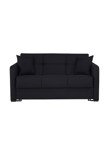 Kilim Mobilya Adonis XL Yataklı Kanepe 160 Mat Siyah