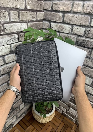 Guard Nakış Desenli Antrasit Clutch Çanta
