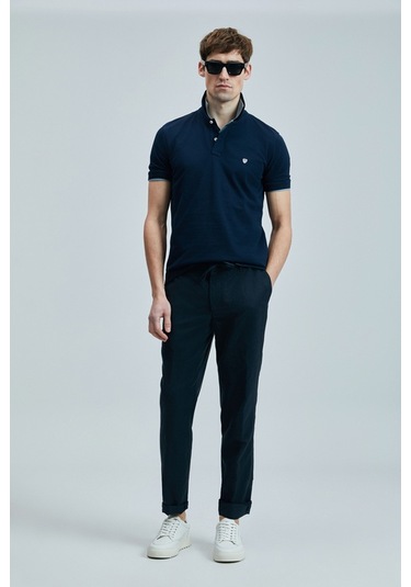 Lufian Erkek T Shirt 111040206s2 Lacivert-lacivert Lacivert-Lacivert