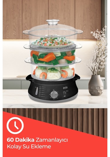Evia EA-4206 Buharlı Pişirici