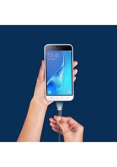 Polosmart Psm26 Type-C Led Aydınlatmalı Şarj Ve Data Kablo Siyah