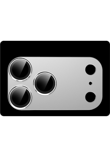 İphone 17 Pro Max Cl-20 Kamera Lens Gövde Koruyucu 9h Sertlik Ultra Hd Temperli Cam Çizilmeye Dayanıklı Koruyucu Gece Çekimi Bozmaz Gümüş