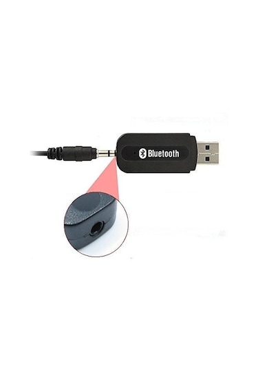 Bluetooth Dongle Usb/Aux 3.5Mm Kablosuz Stereo Ses Müzik Alıcısı (530060066)