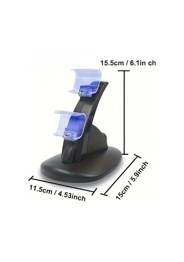 Hepu Tp4-0408b Ps4 Dualshock Kablosuz Oyun Kolu Şarj Standı