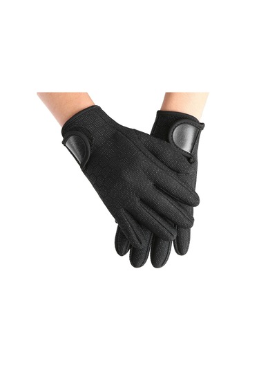 Neopren Kaymaz Dalış Yüzme Sörf Yelken Kayak Eldiveni 1.5Mm Siyah