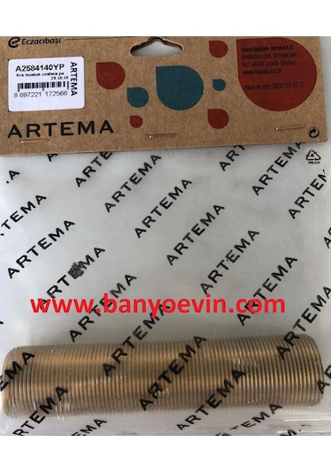 Artema A2584140Yp Ankastre Stop Vana Metal Dış Uzatma Ankastre A Sarı