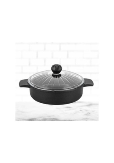 Kristal Basık Tencere - Kristal Tava 26 Cm Siyah