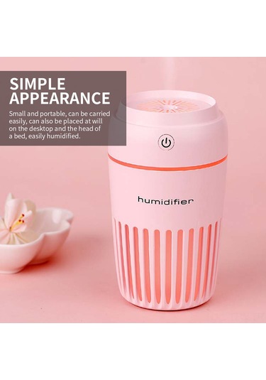 Tenfowee 300ml Büyük Kapasiteli Taşınabilir Nemlendirici, Gece Lambalı, Sessiz Ve Güvenli