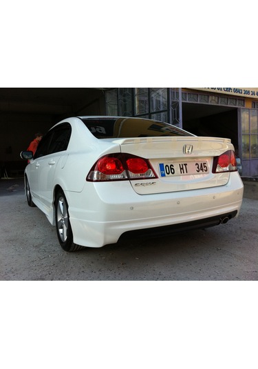 HONDA CİVİC FD6 MUGEN ARKA EK Fiber Boyasız
