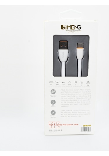İmeng ML109 3.1 A Usb A To Micro Data Ve Hızlı Şarj Kablosu Beyaz