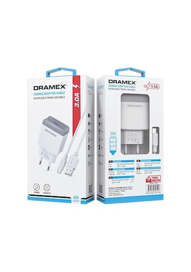 Dramex D30M 3.0A Micro USB Kablolu Şarj Cihazı