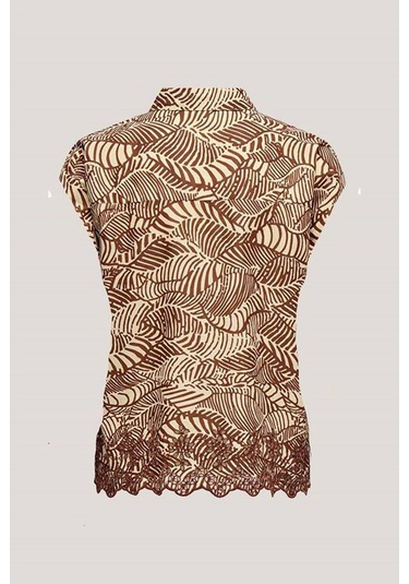 Onllou Lıfe Emb S/s Shırt Ptm Kiremit Renk