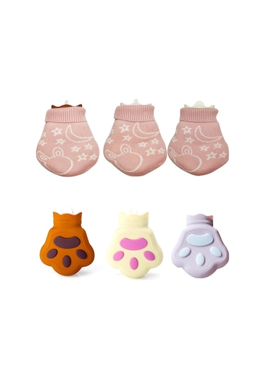 Silikon Mikrodalga Fırın Isıtma Suyu Enjeksiyonlu El Çantası, Renk: Açık Sarı