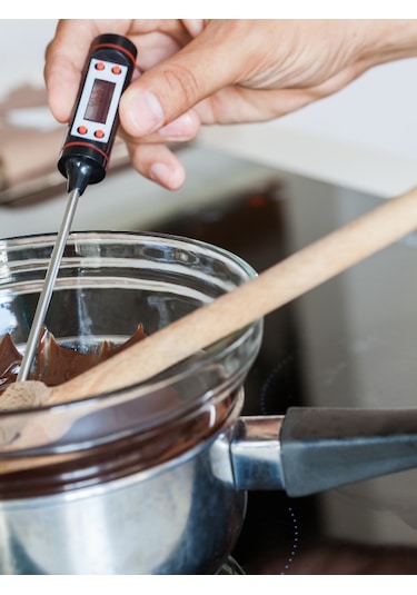 3 Adet Siyah Renk Dijital Gıda Yemek Termometresi Yemek Isı Ölçer