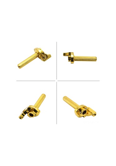 Vkemall Motosiklet Cnc Akseleatör, 22mm Alüminyum Grip, Pürüzsüz Kontrol, Kırmızı+gümüş, Performans Artırıcı