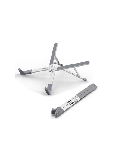 Sones Ls-001 Taşınabilir Katlanır Dizüstü Bilgisayar Isı Dağılımı Artırıcı Tutucu Gümüş