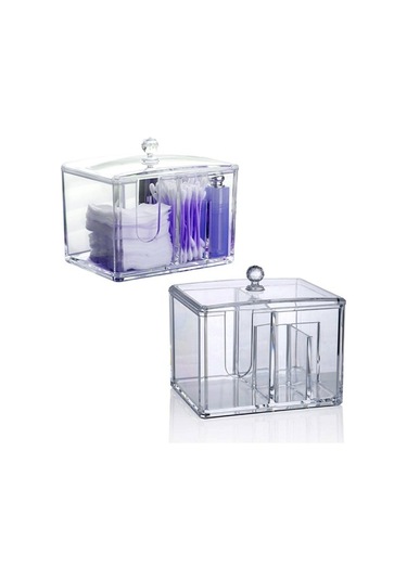 Pazly Mini Bölme Makyaj Kutusu, Makyaj Araçları Depolama, Kolay Taşıma, Alan Tasarrufu Çok Renkli