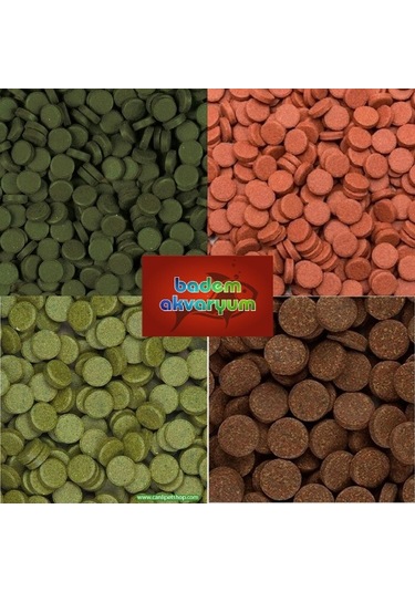 Tropical Tablet Yem Paketi 5 Çeşit Tropical Tablet Yem 250 Adet