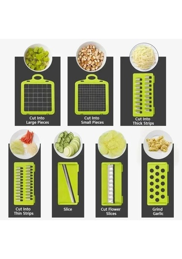 Myinkai 16'sı 1 Arada Çok Fonksiyonlu Sebze Doğrama Kolu Gıda Diğer