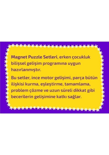 Mucit Karınca Magnet Puzzle Dikkat Geliştiren Zeka Oyunu