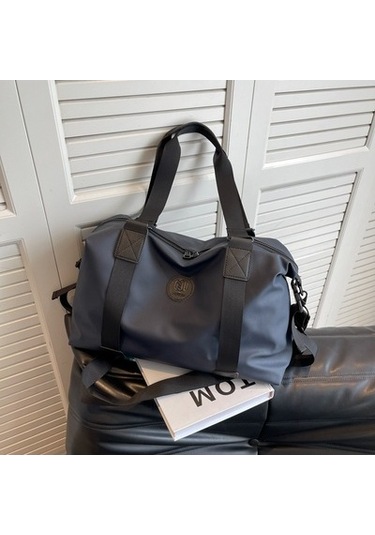 Zcjb Büyük Kapasiteli Su Geçirmez Spor Ve Fitness Çantası Açık Hava Seyahat Bagaj Çantası Mavi Mavi