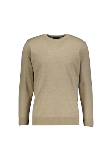 Finesuits Erkek Düz Yünlü Kazak 2422201003.dzoyr Bej