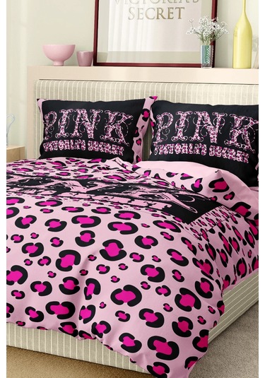 Marka Nevresim Takımı Çift Kişilik Pamuklu Saten Kumaş 6 Parça 3d Dijital Baskı Duvet Cover Set Model No:129 Renkli