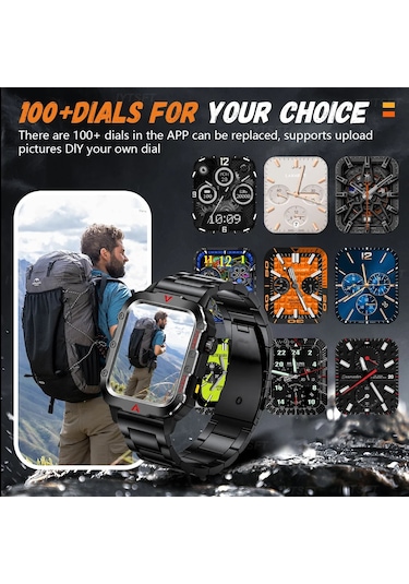 Myinkai 2025 Yeni Spor Akıllı Saat (İthalatçı Garantili) Bluetooth Konuşma Led El Siyah