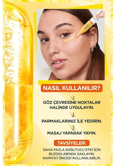 Garnier C Vitamini Parlak Aydınlatıcı Göz Kremi 15 ML
