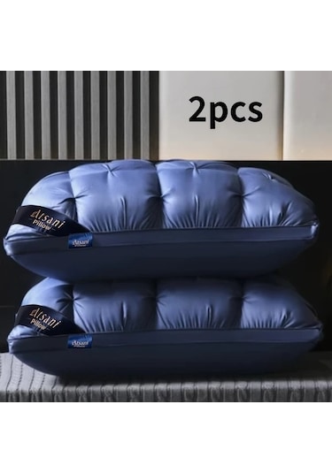 Trendooze 2 Adet Kadife Pembe Ekmek Yastığı Seti Orta Destekli Yetişkin Otel Yastıkları Diğer