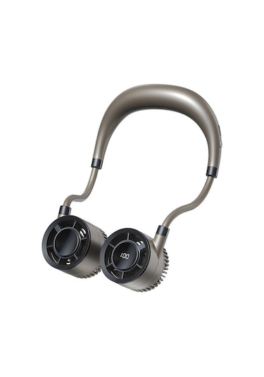 Unimarket Usb Mini Fan Taşınabilir Boyunsuz Yeni Dijital Ekran