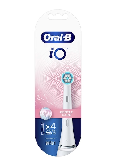 Oral-B iO Gentle Care Diş Fırçası Yedek Başlığı Beyaz 4'lü