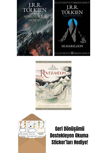 Númenor Un Düşüşü + Silmarillion + Roverandom Özel Ciltli Baskı