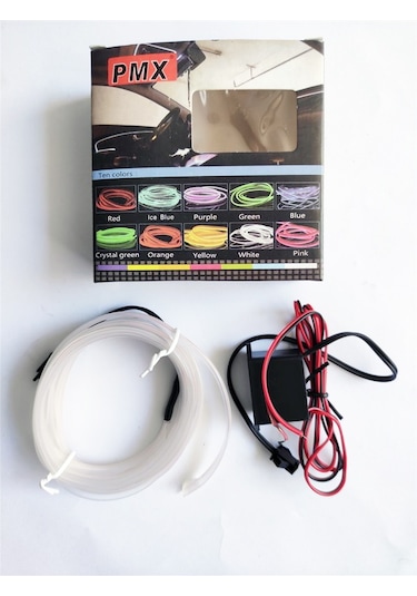 2 Metre 12V Buz Mavi İp Neon İp Led Araç İçi Neon Led