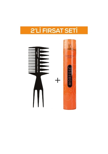 Fontenay Şekil Tarağı 034 + Saç Spreyi 2'li Set